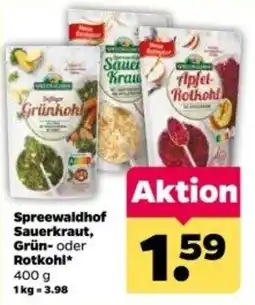 Netto Spreewaldhof Sauerkraut, Grün- oder Rotkohl Angebot