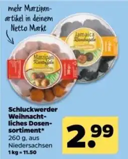 Netto Schluckwerder Weihnachtliches Dosen-sortiment Angebot