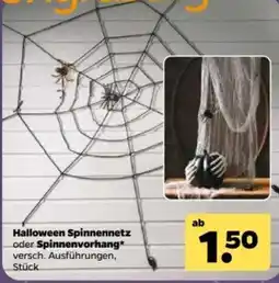 Netto Halloween Spinnennetz oder Spinnenvorhang Angebot