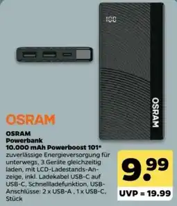 Netto OSRAM Powerbank 10.000 mAh Powerboost 101* Angebot