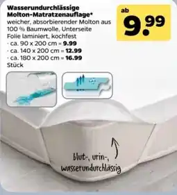 Netto Wasserundurchlässige Molton-Matratzenauflage* Angebot