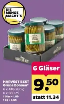 Netto HARVEST BEST Grüne Bohnen Angebot