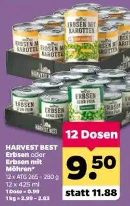 Netto HARVEST BEST Erbsen Angebot