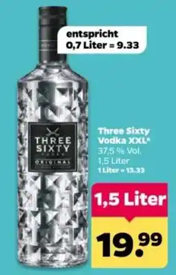 Netto Three Sixty Vodka XXL Angebot
