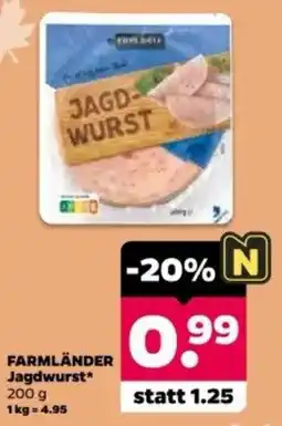 Netto FARMLÄNDER Jagdwurst* Angebot