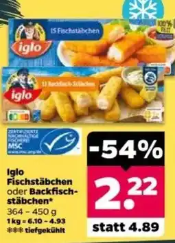 Netto Iglo Fischstäbchen oder Backfischstäbchen* Angebot