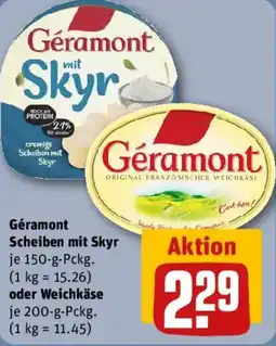 REWE Géramont Scheiben mit Skyr oder Weichkäse Angebot
