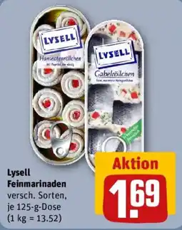 REWE Lysell Feinmarinaden Angebot