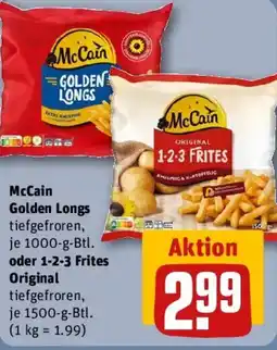 REWE McCain Golden Longs oder 1-2-3 Frites Original Angebot