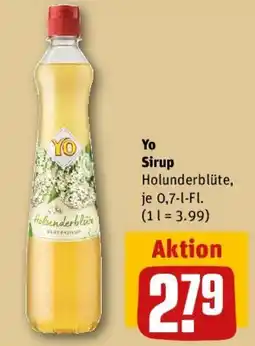 REWE Yo Sirup Holunderblüte Angebot
