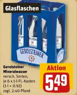 REWE Gerolsteiner Mineralwasser Angebot