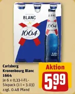 REWE Carlsberg Kronenbourg Blanc 1664 Angebot