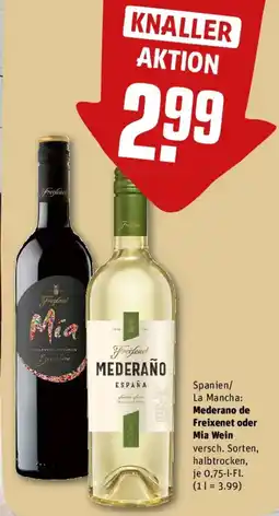 REWE Mederano de Freixenet oder Mia Wein Angebot