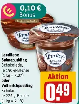 REWE Landliebe Sahnepudding oder Vollmilchpudding Angebot