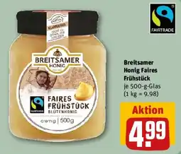 REWE Breitsamer Honig Faires Frühstück Angebot
