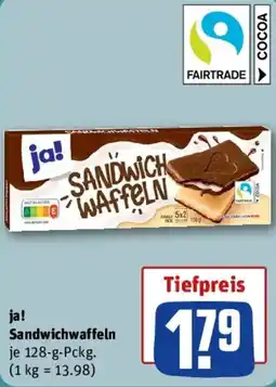 REWE ja! Sandwichwaffeln Angebot