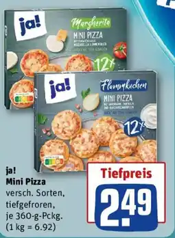 REWE ja! Mini Pizza Angebot