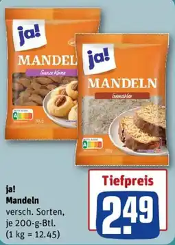 REWE ja! Mandeln Angebot