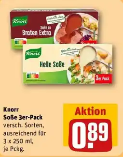 REWE Knorr Soße 3er-Pack Angebot