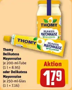 REWE Thomy Delikatess Mayonnaise oder Delikatess Mayonnaise Angebot