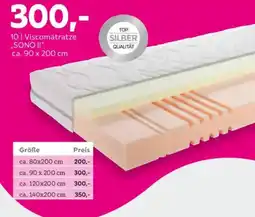 Mömax Viscomatratze SONO II Angebot