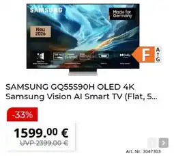 MediaMarkt SAMSUNG GQ55S90H OLED 4K Samsung Vision AI Smart TV Angebot