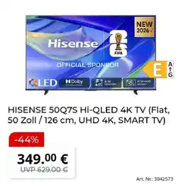 MediaMarkt HISENSE 50Q7S Hi-QLED 4K TV Angebot