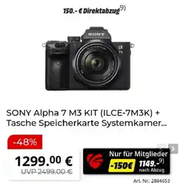 MediaMarkt SONY Alpha 7 M3 KIT Angebot