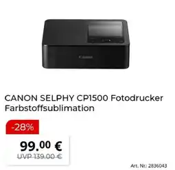 MediaMarkt CANON SELPHY CP1500 Fotodrucker Angebot