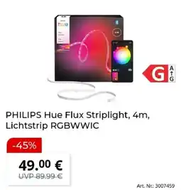 MediaMarkt PHILIPS Hue Flux Striplight, 4m, Lichtstrip RGBWWIC Angebot