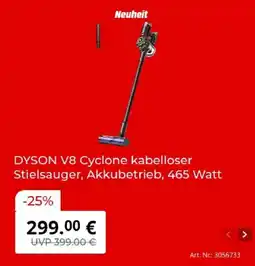 MediaMarkt DYSON V8 Cyclone kabelloser Stielsauger Angebot