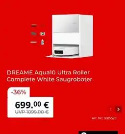 MediaMarkt DREAME Aqua10 Ultra Roller Complete White Saugroboter Angebot