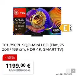 MediaMarkt TCL 75C7L SQD-Mini LED Angebot