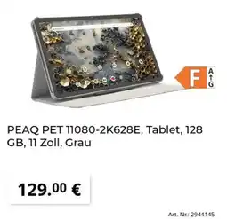 MediaMarkt PEAQ PET 11080-2K628E, Tablet, 128 GB, 11 Zoll, Grau Angebot