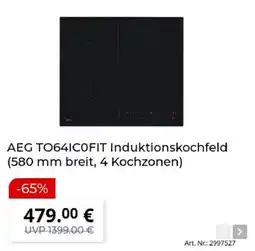 MediaMarkt AEG TO64IC0FIT Induktionskochfeld Angebot