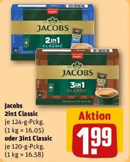 REWE Jacobs 2in1 Classic oder 3in1 Classic Angebot