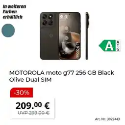 MediaMarkt MOTOROLA moto g77 256 GB Black Olive Dual SIM Angebot