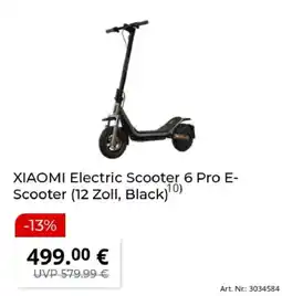 MediaMarkt XIAOMI Electric Scooter 6 Pro E-Scooter Angebot
