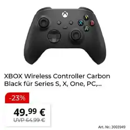 MediaMarkt XBOX Wireless Controller Carbon Black Angebot