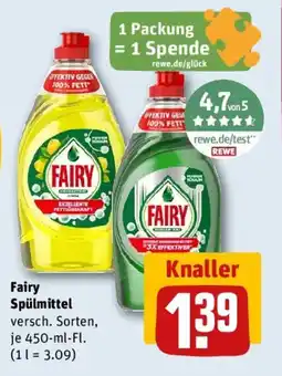 REWE Fairy Spülmittel Angebot