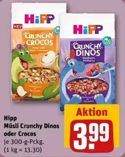 REWE Hipp Müsli Crunchy Dinos oder Crocos Angebot