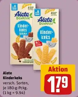 REWE Alete Kinderkeks Angebot