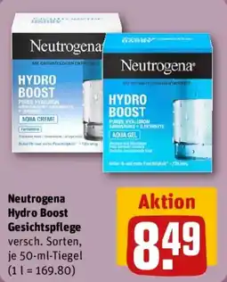 REWE Neutrogena Hydro Boost Gesichtspflege Angebot