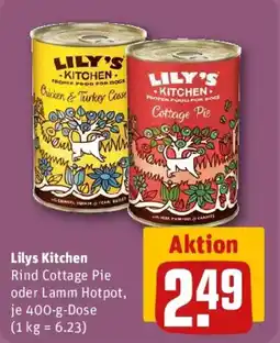 REWE Lilys Kitchen Rind Cottage Pie oder Lamm Hotpot Angebot