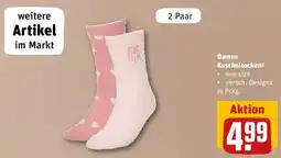 REWE Damen Kuschelsocken Angebot