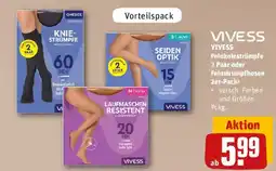 REWE VIVESS Feinkniestrumpfe 2 Paar oder Feinstrumpfhosen 2er-Pack Angebot