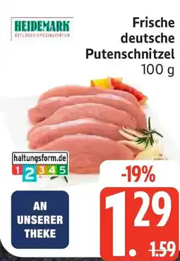 Edeka HEIDEMARK Frische deutsche Putenschnitzel Angebot