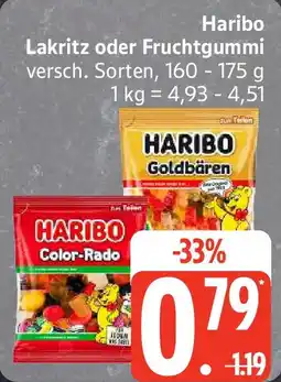 Edeka Haribo Lakritz oder Fruchtgummi Angebot