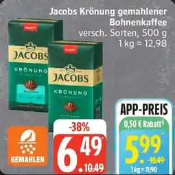 Edeka Jacobs Krönung gemahlener Bohnenkaffee Angebot