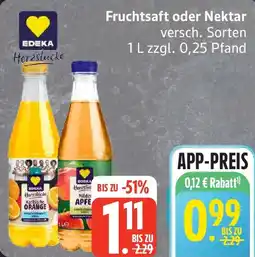Edeka EDEKA Herzstücke Fruchtsaft oder Nektar Angebot